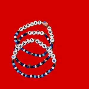 3 bracelet set Kamala Harris 2024 *Vote*